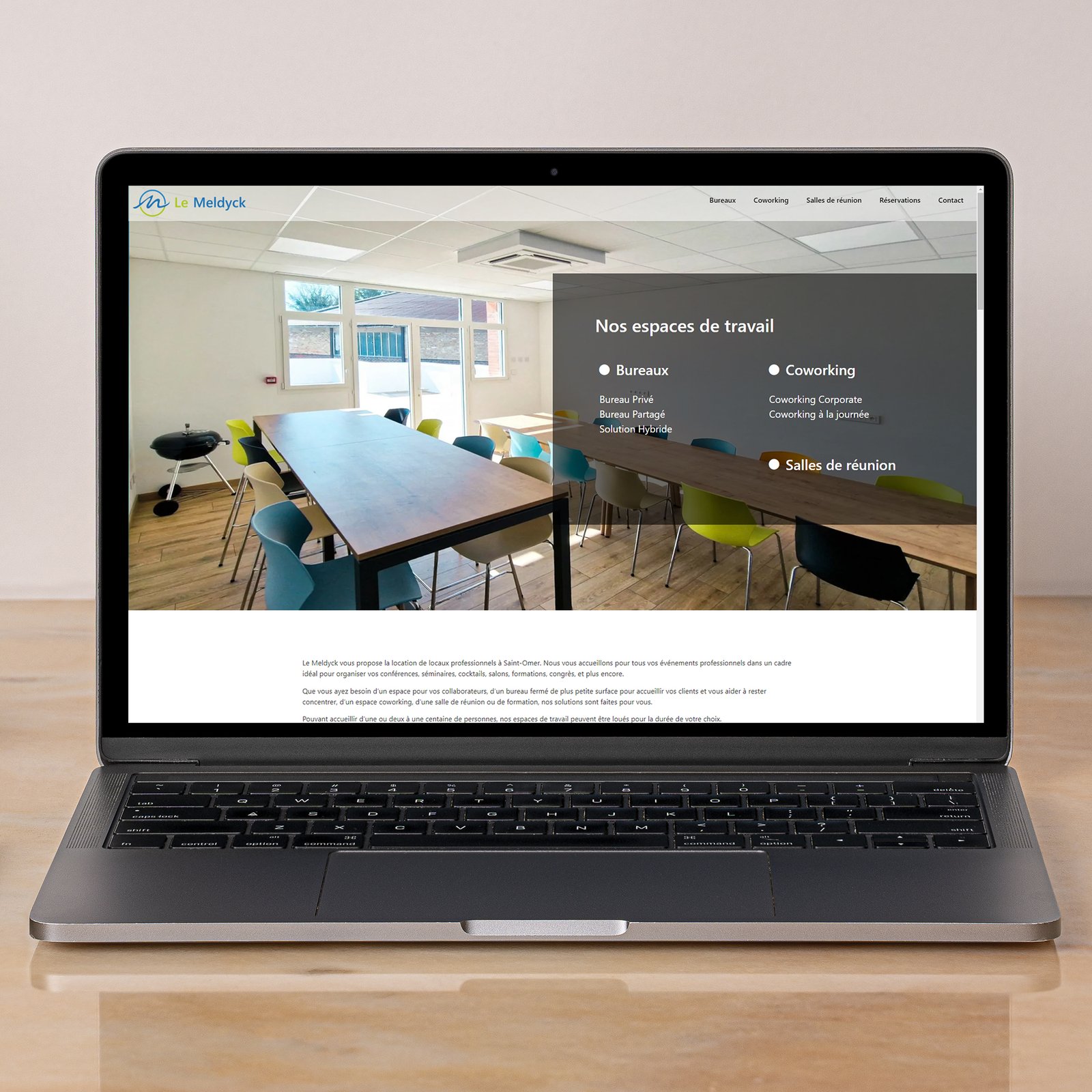Création d'un site web avec module de réservation